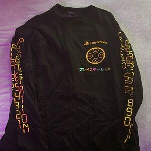 Forever 21 x Playstation Collab long sleeve black shirt